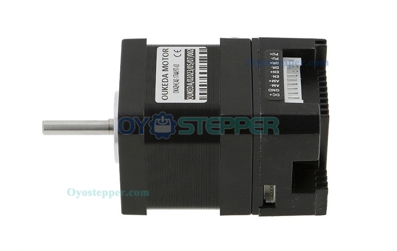 OUKEDA Integrated Nema 17 Stepper Motor with Controller 1.8 Deg 0.44Nm (62.30 oz-in) 1.68A 2 Phase 12-40VDC